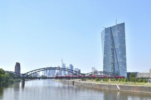 Blick auf die Europäische Zentralbank