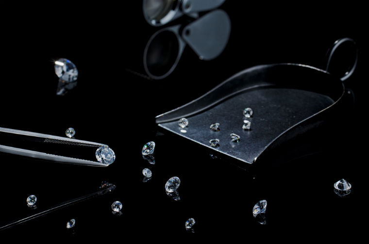 Diamanten in verschiedenen Größen