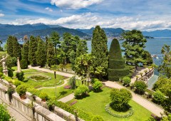 Blick in einen Garten von Lago Maggiore