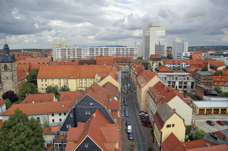 Häuserblock in einer Stadt